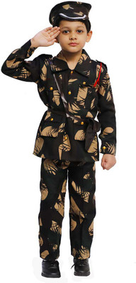 ITSMYCOSTUME Army Costume Dress For Kids Boys Professional Fancy dress Costume Kids Costume Wear