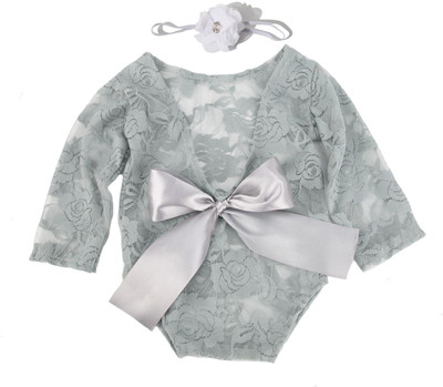 HANDZY Polyester Lace Romber Photography Props For New Born Baby Photoshoots Kids Costume Wear