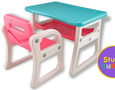 PNASGL Plastic Desk Chair Foldable with Storage Plastic Bench(Finish Color - Pink, DIY(Do-It-Yourself))