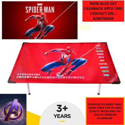 Leysin Spiderman study table educational board game Ludo Study Table kids spiderman Solid Wood Study Table