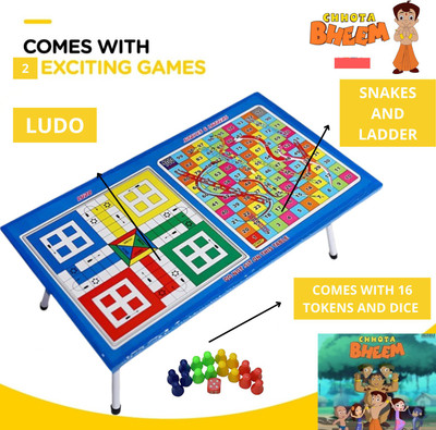 Stepping Stones Ludo snakes ladders game 2 in 1 lapttop study table game educational board game Educational Board Games