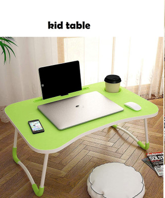 Rudransh Enterprise Wood Portable Laptop Table(Finish Color - neon)
