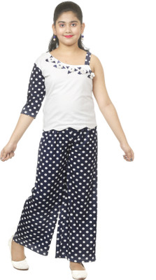 Aditi Girls Party(Festive) Top Pant(Blue)