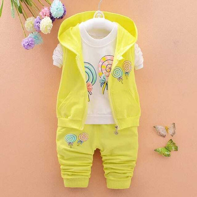 ROYALKIDZ Baby Boys & Baby Girls Party(Festive) Jacket Track Pants(YELLOW)