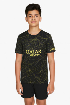 DOSTITCH Boys & Girls Casual T-shirt Shorts(Black)