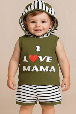 OUTFITforkids Boys & Girls Casual Vest Shorts(Green)