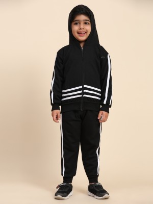 Ameeha Baby Boys Casual Sweatshirt Track Pants(Black)