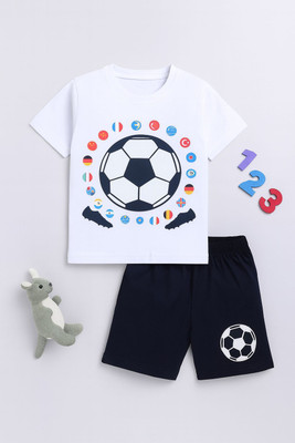 Tora Baby Boys Casual T-shirt Shorts(white)