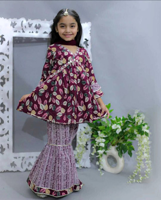 B.Tech Girls Party(Festive) Kurta Legging(MAROON)