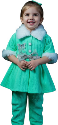 HUDHUD Girls Casual Dress Pant(Light Green)