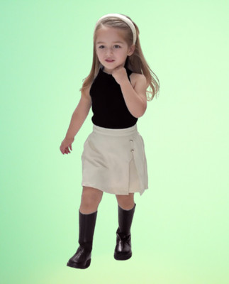 MENVVY Baby Girls Party(Festive) Top Shorts(BLACK)