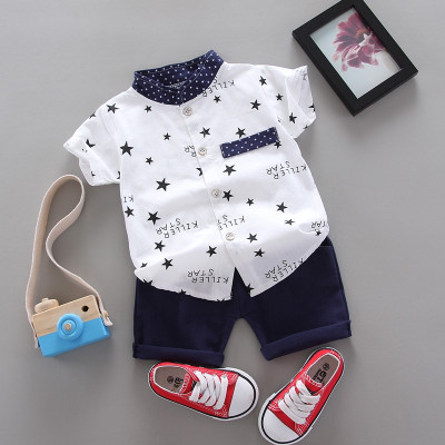 Sajavat Baby Boys Casual Shirt Shorts(KILLER_WHITE_White)