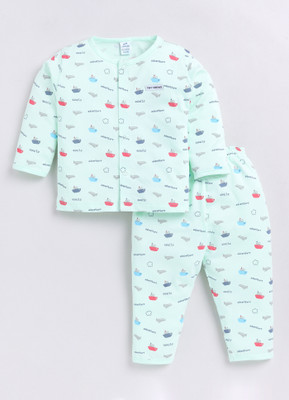 Dollar Baby Boys Casual T-shirt Pant(Light Green)