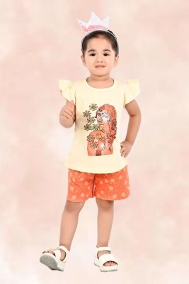 HENA TEXTILE Baby Girls Casual Top Pant(MULTICOLOR)