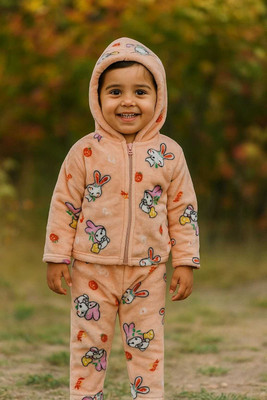 SHINING4 Baby Boys & Baby Girls Casual T-shirt Pyjama(PEACH)