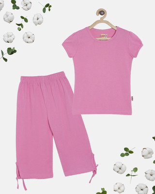 CLAEL Girls Casual Pyjama Sleepsuit(MPK)