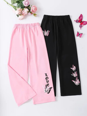Kaffapparels Track Pant For Girls(Multicolor, Pack of 2)