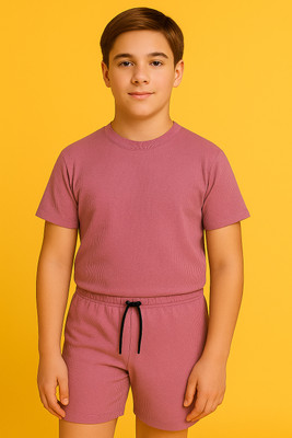 KILLER Boys Casual Shorts T-shirt(Pink)