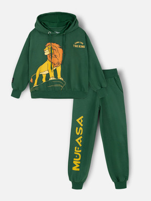 Nap Chief Boys & Girls Casual Sweatshirt Track Pants(Green)