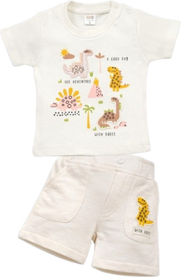 Pompidou Baby Boys Casual Top Pant(Butter)