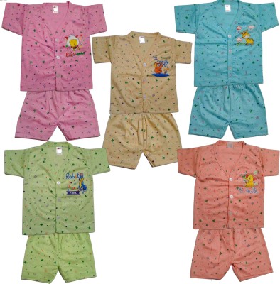 R Dresses Baby Boys & Baby Girls Casual Top Shorts, Capri(Multicolor)