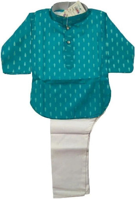 SANI Boys Party(Festive) Kurta Pyjama(blue, white)