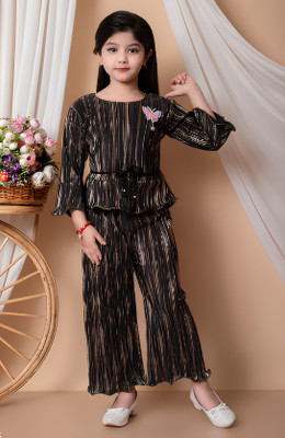 Tkameez Girls Disney Princess Party(Festive) Top Capri, Pant, Jumpsuit, Pyjama(black)