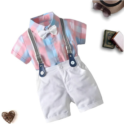 drstyleclue Boys Casual T-shirt Shorts(Pink)