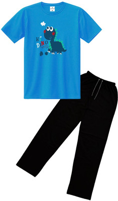 CoolTees4U Boys & Girls Casual T-shirt Track Pants(Multicolor02)