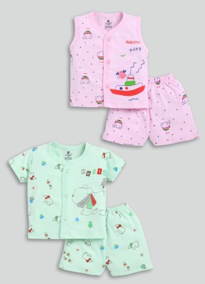 TINY BINY Baby Boys & Baby Girls Casual Top Shorts(Multicolor)