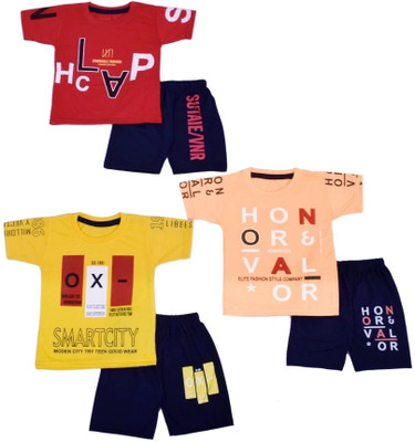 MA GROUPS OF CREATION Baby Boys Casual T-shirt Capri(MULTICOLOR)