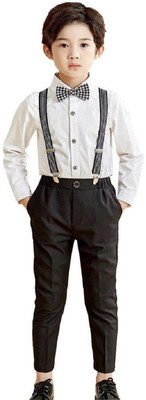 Sagar Impex Boys Party(Festive) Shirt Pant(White)