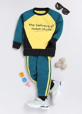 carrydreams Boys Casual T-shirt Trouser(LEMON)