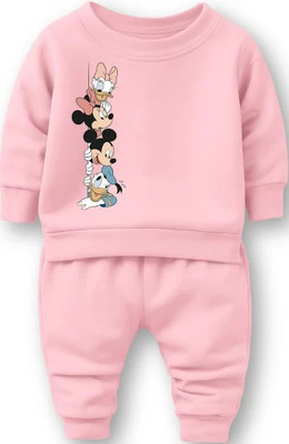 COZYCORNERFASHION Baby Boys & Baby Girls Casual Top Pant(PINK)