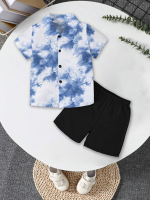 hanumant Boys Casual Shirt Shorts(Blue)