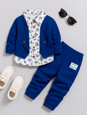 RIVEREYE Baby Boys & Baby Girls Casual Shirt Coat(R.BLUE)