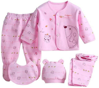 Vadhavan Baby Boys & Baby Girls Casual Vest Pyjama(PINK)