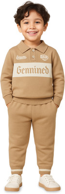 Luay Baby Boys Casual Sweatshirt Track Pants(Beige)