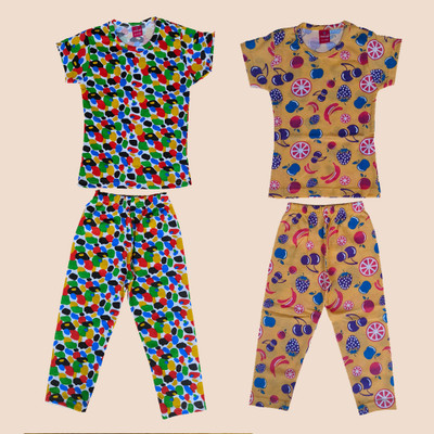 BARATHIDEVI TEX Girls Casual Top Pant(COMBO 2)