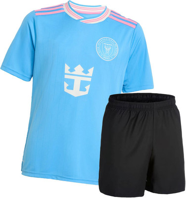 DOSTITCH Boys & Girls Casual T-shirt Shorts(Blue)