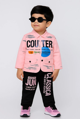 UsmanGhani Boys Casual Shirt Pant(PINK)