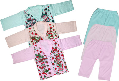 ReshmaaEnter Baby Boys & Baby Girls Casual T-shirt Pyjama(B-2-3-4)