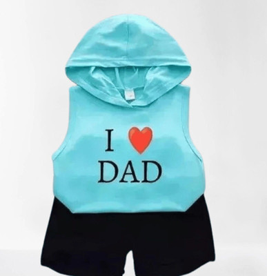 SRP COLLECTION Baby Boys & Baby Girls Casual Sweatshirt Shorts(Blue Black)