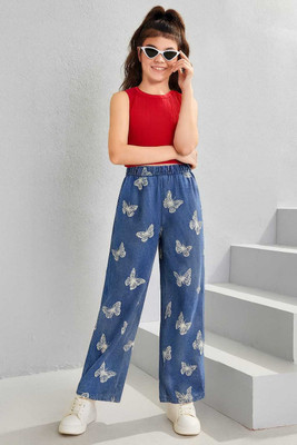 FINCHBIRD FASHION Girls Party(Festive) Top Pant(RED)