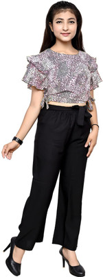 LIME N LEMON Printed Girls Jumpsuit