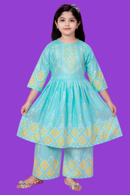 HouseOfCommon Girls Party(Festive) Dress Capri(Blue)