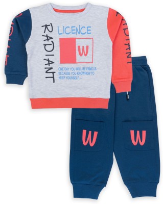 CUTOPIES Baby Boys Casual Sweatshirt Pyjama(A BLUE)