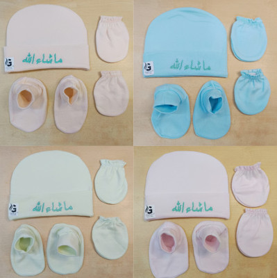 GARCY Baby Boys & Baby Girls Casual Cap Gloves, Socks, Bootie, Mitten, Cap(MULTICOLOR)