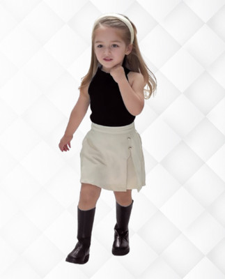 MENVVY TREND Baby Girls Party(Festive) Top Shorts(BLACK)