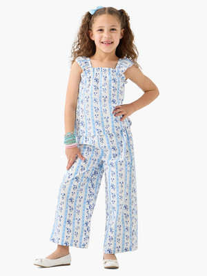 JUNIORS by Babyshop Baby Girls Casual Top Pant(White)